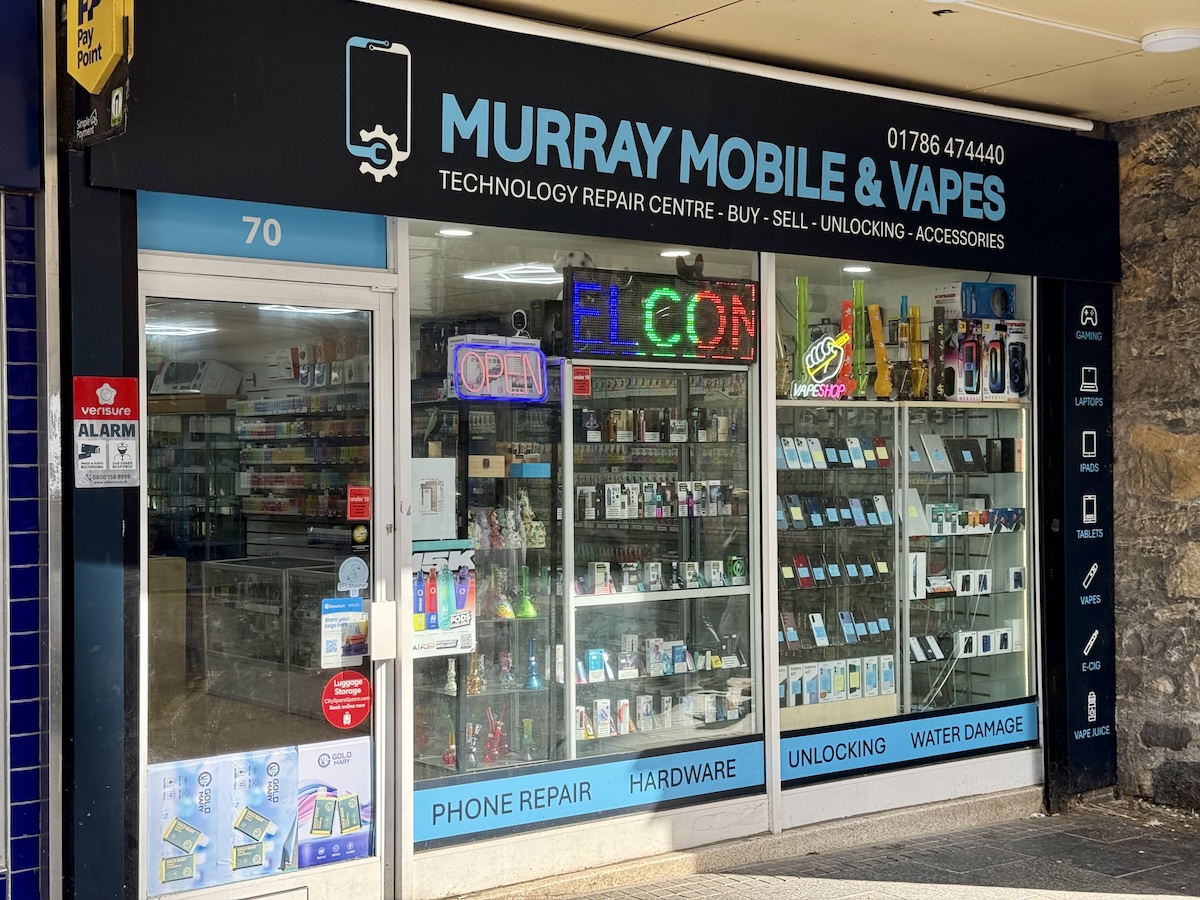 MURRAY MOBILE & VAPES  Welcome To Stirling!